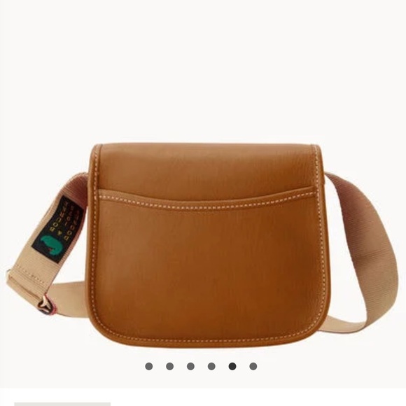 Dooney & Bourke Tan Leather Crossbody Bag with Adjustable Strapl - Picture 2 of 12